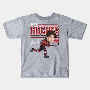 Jack Hughes New Jersey Cartoon Kids T-Shirt